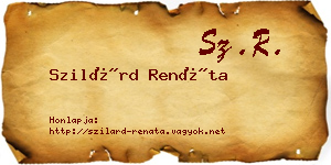 Szilárd Renáta névjegykártya